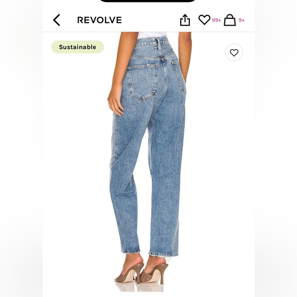 NWOT Agolde Criss Cross Jeans. - Picture 3 of 5